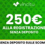 bonus vincitu senza deposito
